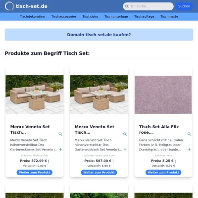 Screenshot tisch-set.de