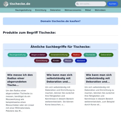 Screenshot tischecke.de