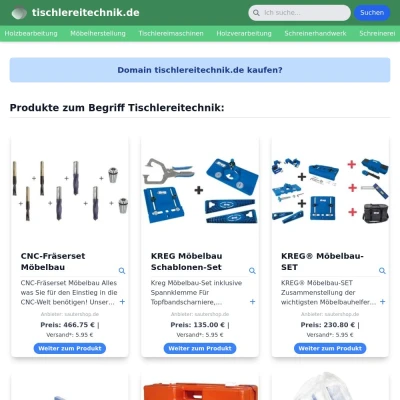 Screenshot tischlereitechnik.de