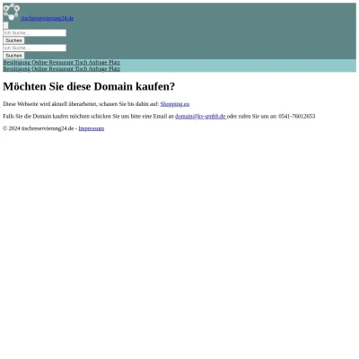 Screenshot tischreservierung24.de