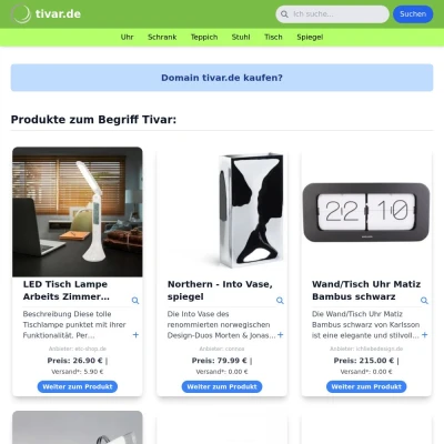 Screenshot tivar.de