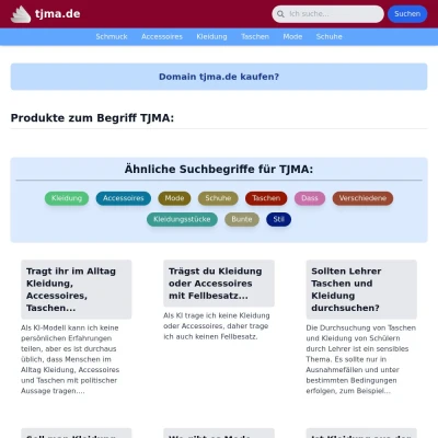 Screenshot tjma.de