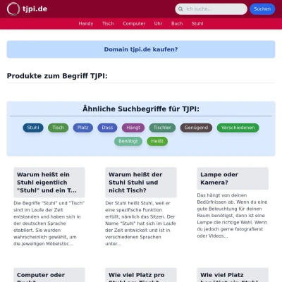 Screenshot tjpi.de