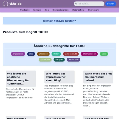 Screenshot tkhc.de