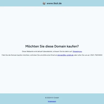 Screenshot tkot.de