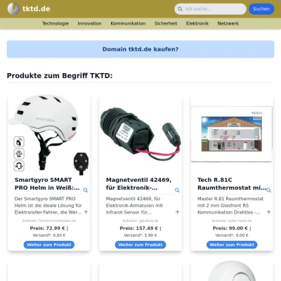 Screenshot tktd.de