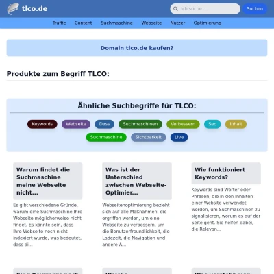 Screenshot tlco.de