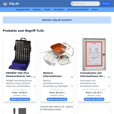Screenshot tlig.de
