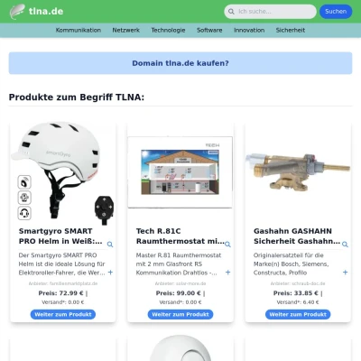 Screenshot tlna.de