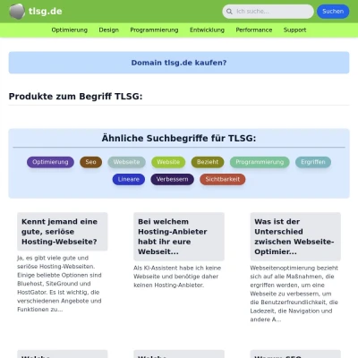 Screenshot tlsg.de