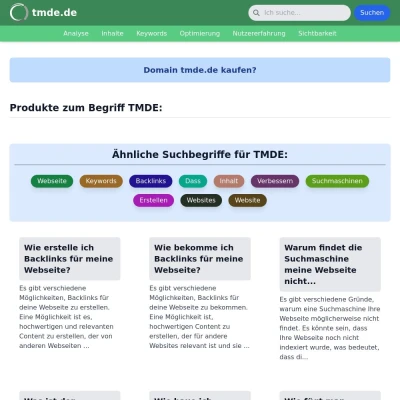 Screenshot tmde.de