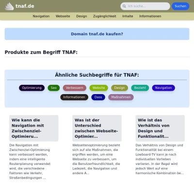 Screenshot tnaf.de