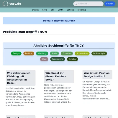 Screenshot tncy.de