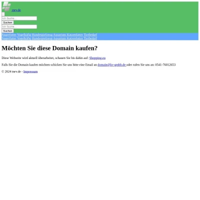 Screenshot tnrv.de