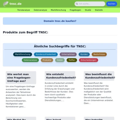 Screenshot tnsc.de