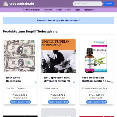 Screenshot todesspirale.de