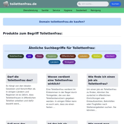 Screenshot toilettenfrau.de