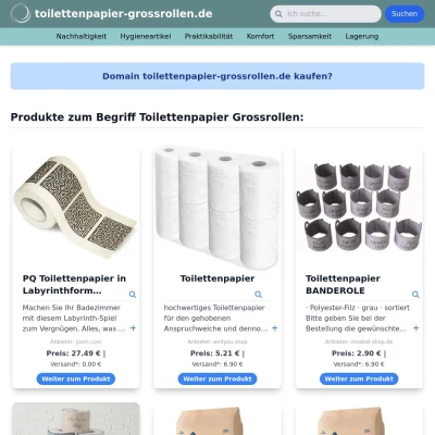 Screenshot toilettenpapier-grossrollen.de