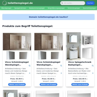 Screenshot toilettenspiegel.de