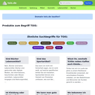 Screenshot tois.de