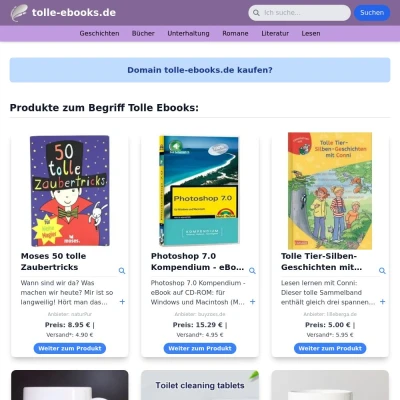 Screenshot tolle-ebooks.de