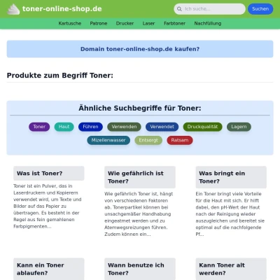 Screenshot toner-online-shop.de