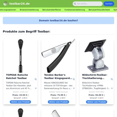 Screenshot toolbar24.de