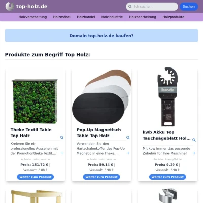 Screenshot top-holz.de
