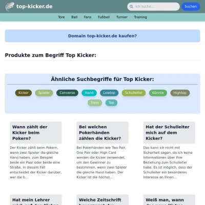 Screenshot top-kicker.de