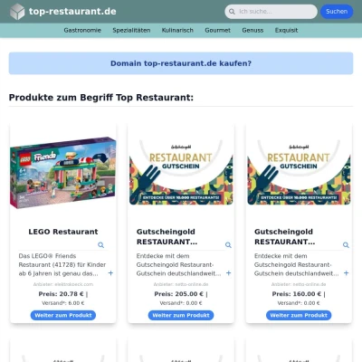 Screenshot top-restaurant.de