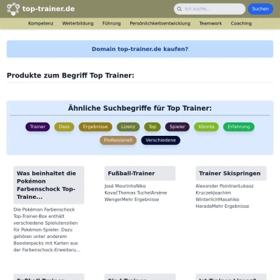 Screenshot top-trainer.de
