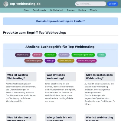 Screenshot top-webhosting.de