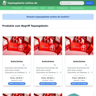 Screenshot topangebote-online.de