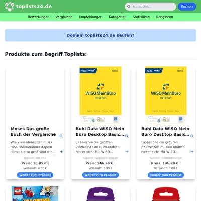 Screenshot toplists24.de