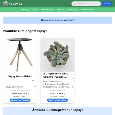 Screenshot topsy.de