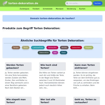 Screenshot torten-dekoration.de