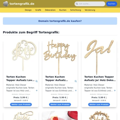 Screenshot tortengrafik.de