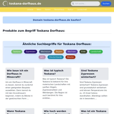 Screenshot toskana-dorfhaus.de