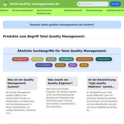 Screenshot total-quality-management.de