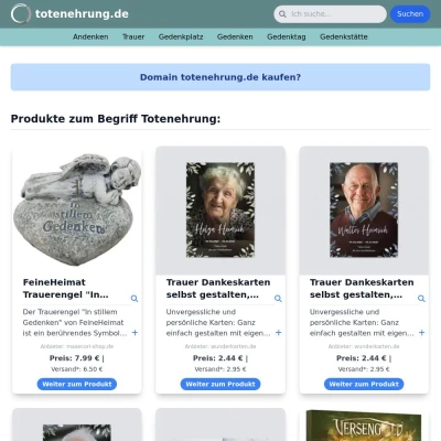 Screenshot totenehrung.de