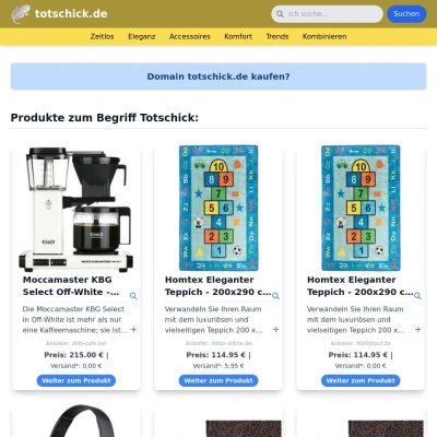 Screenshot totschick.de