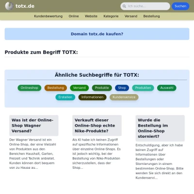 Screenshot totx.de