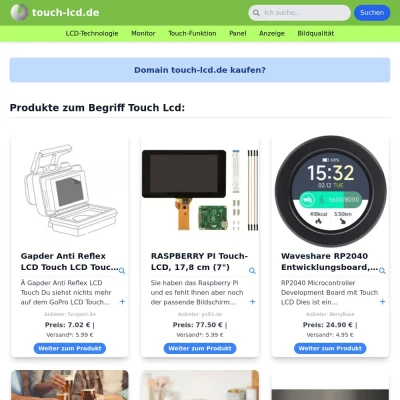 Screenshot touch-lcd.de