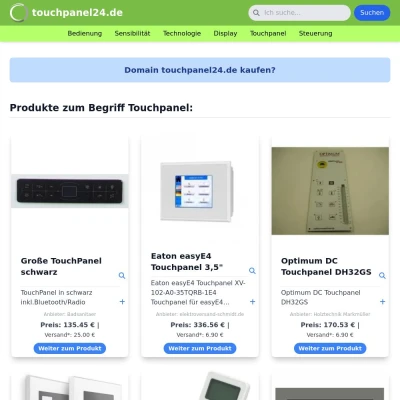 Screenshot touchpanel24.de