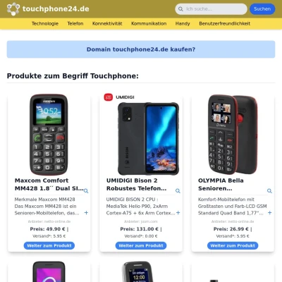 Screenshot touchphone24.de