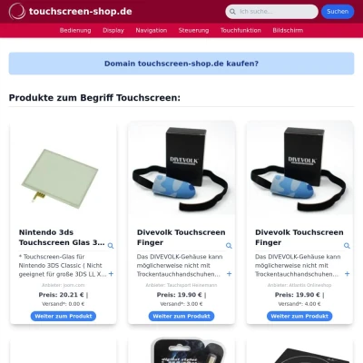 Screenshot touchscreen-shop.de