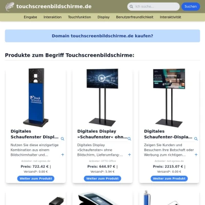 Screenshot touchscreenbildschirme.de
