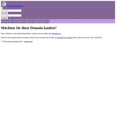 Screenshot touchscreenpanels.de