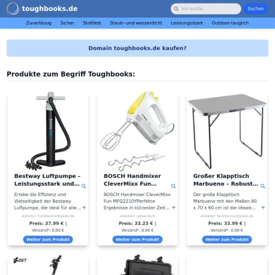 Screenshot toughbooks.de