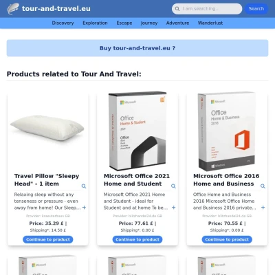 Screenshot tour-and-travel.eu